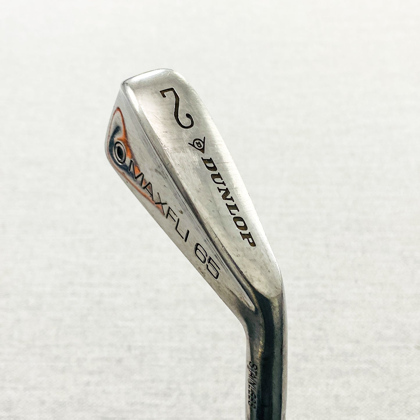 Dunlop Maxfli 65 2-iron. Stiff Flex - Good Condition # 10617