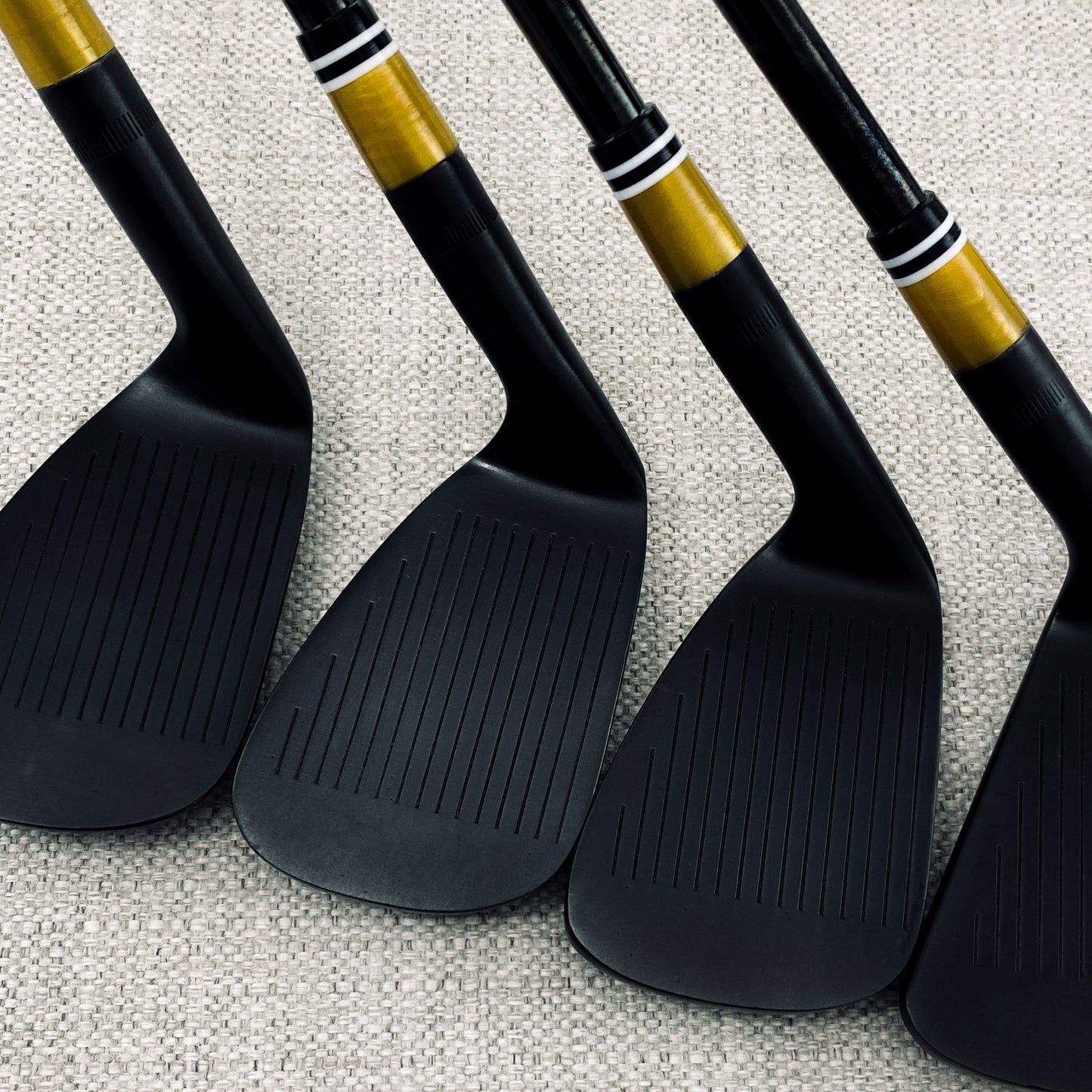 Ben Hogan 1990 Apex Iro Set (3-P) Custom Black refinish - KBS $-Taper 130 Extra Stiff
