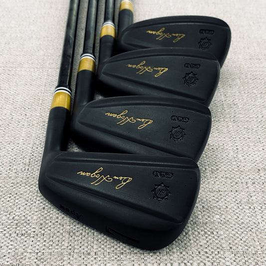 Ben Hogan 1990 Apex Iro Set (3-P) Custom Black refinish - KBS $-Taper 130 Extra Stiff