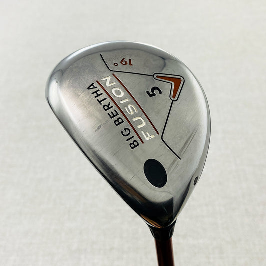 Callaway Big Bertha Fusion LEFT-HAND 5-Wood. Regular Flex - Very Good Condition # 12383