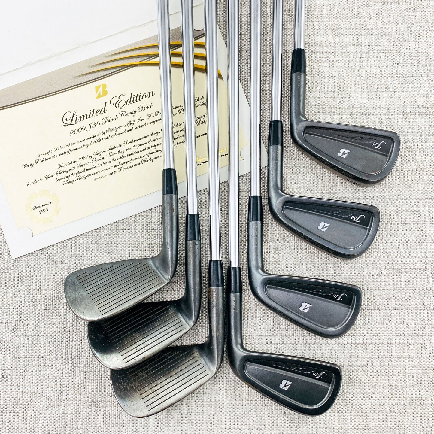 Bridgestone J36 Limited Edition Black Iron Set (4-P) PX 6.0 - Excellent Condition
