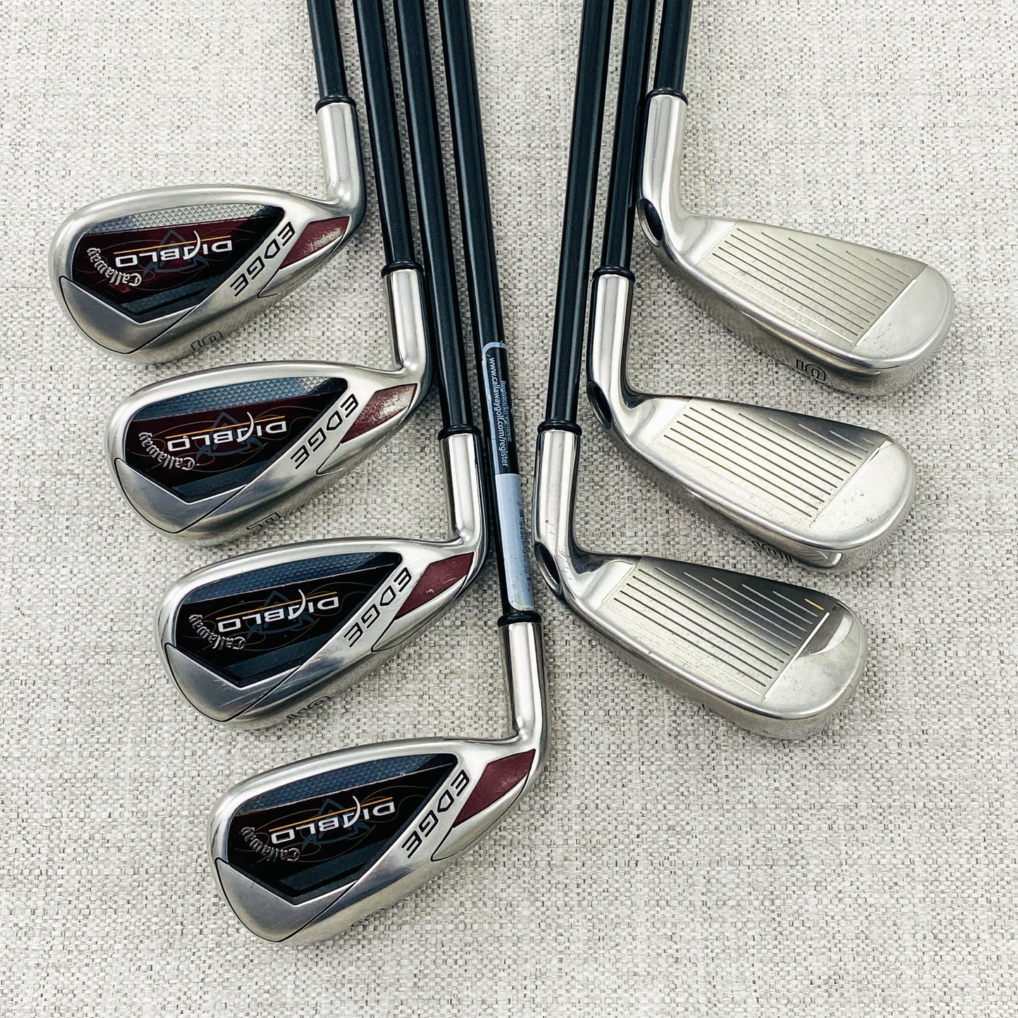 Callaway Diablo Edge LEFT-HAND Single Iron. Sold Separately. Regular Flex Graphite - Excellent Condition # 12778