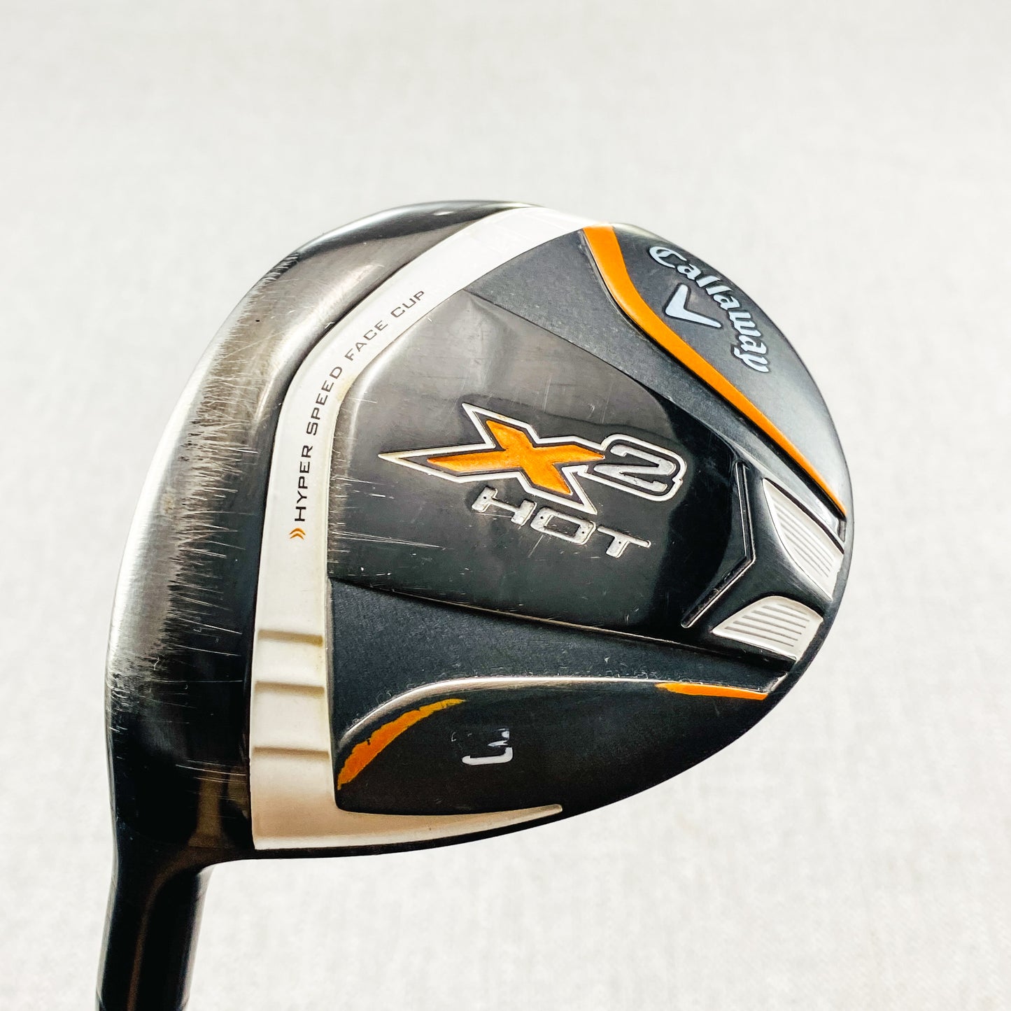 Callaway X2-Hot Left-Hand Ladies 3-Wood. 15 Degree, Ladies Flex - Good Condition # 12045
