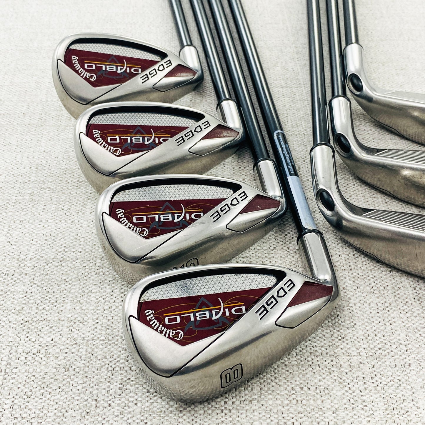 Callaway Diablo Edge LEFT-HAND Single Iron. Sold Separately. Regular Flex Graphite - Excellent Condition # 12778