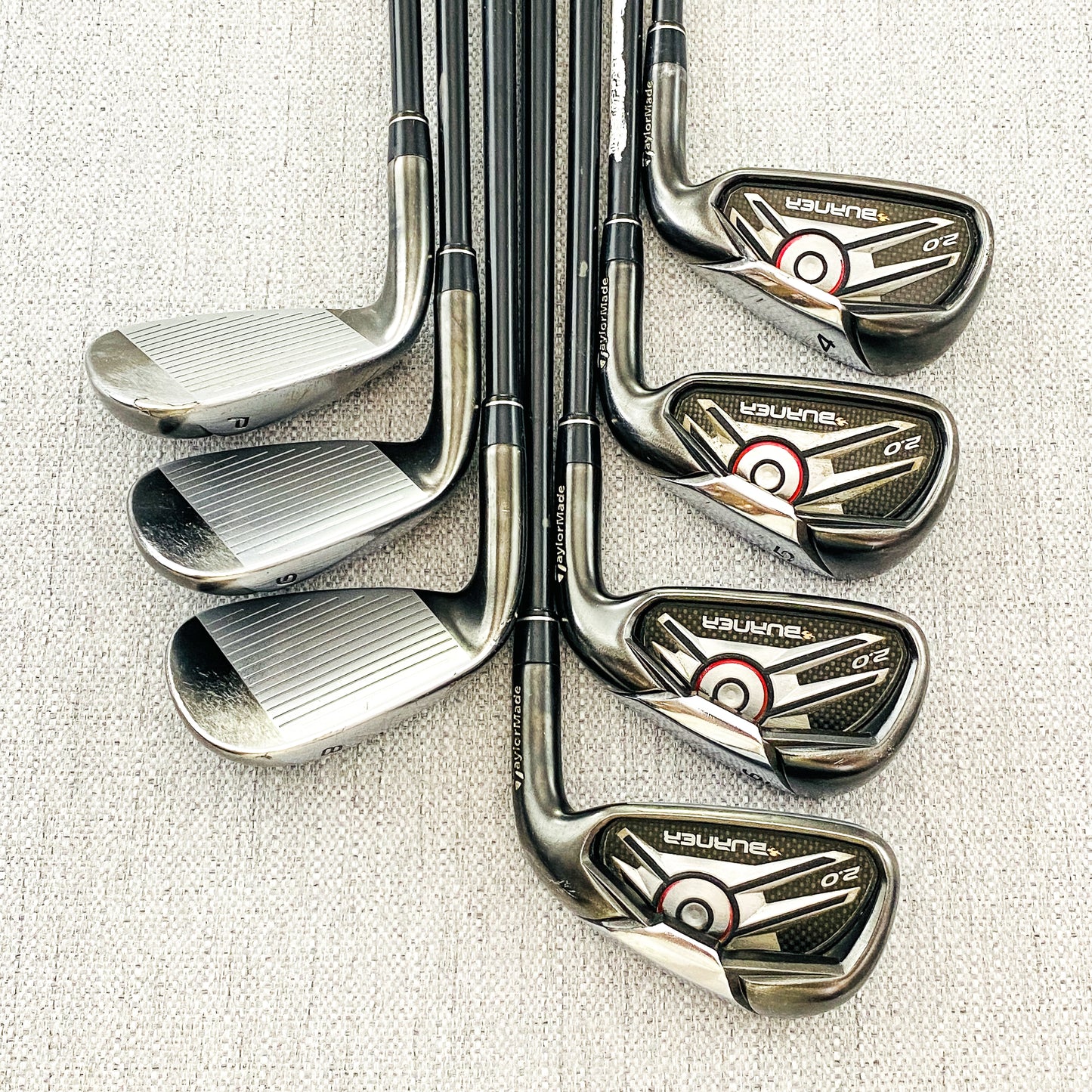 TaylorMade Burner 2.0 Black Single Iron. Regular Flex Graphite - Good Condition # 11972