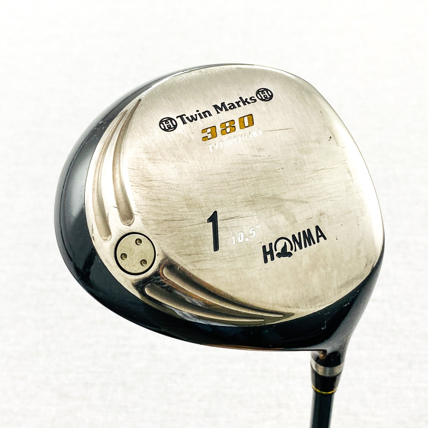 Honma Twin Marks 380 Titanium Driver. 10.5 Degree, Regular Flex - Good Condition # GP36
