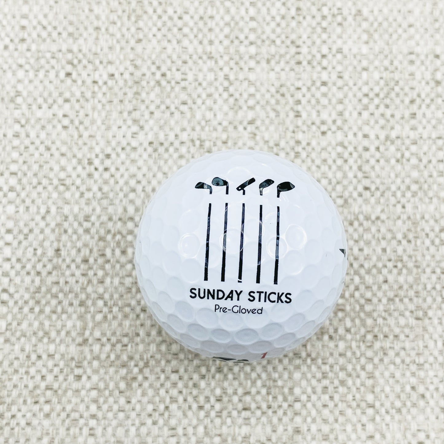 2022 Bridgestone Tour B-X (white) - 2 x dozen, brand new. Sunday Sticks logo.