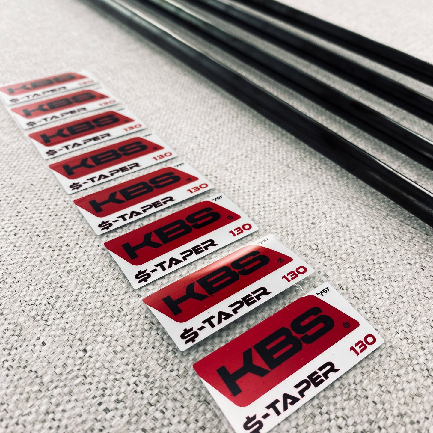 Ben Hogan 1990 Apex Iro Set (3-P) Custom Black refinish - KBS $-Taper 130 Extra Stiff