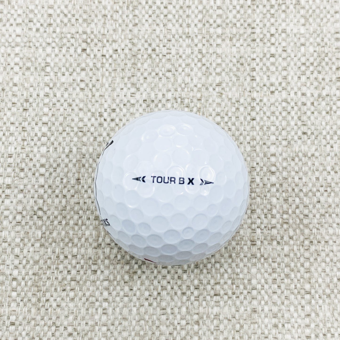 2022 Bridgestone Tour B-X (white) - 2 x dozen, brand new. Sunday Sticks logo.