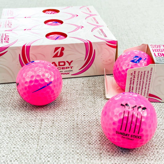 Bridgestone Lady Precept Golf Balls (Optic Pink) 2 Dozen - Brand New