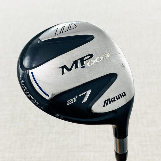Mizuno MP003 7-Wood. 21 Degree, Stiff-Regular Flex - Good Condition # T743