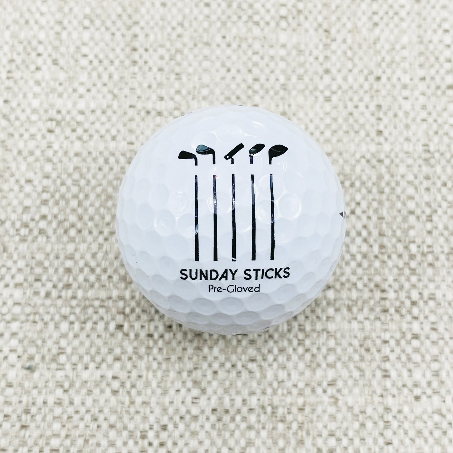 2022 Bridgestone Tour B-RXS (white) - 2 x dozen, brand new. Sunday Sticks logo.