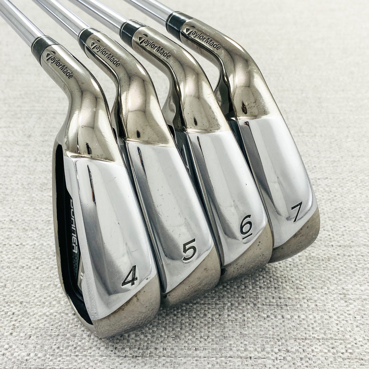 TaylorMade Burner Left-Hand Single Iron. Sold Separately. Regular Flex Steel - Very Good Condition # 12816