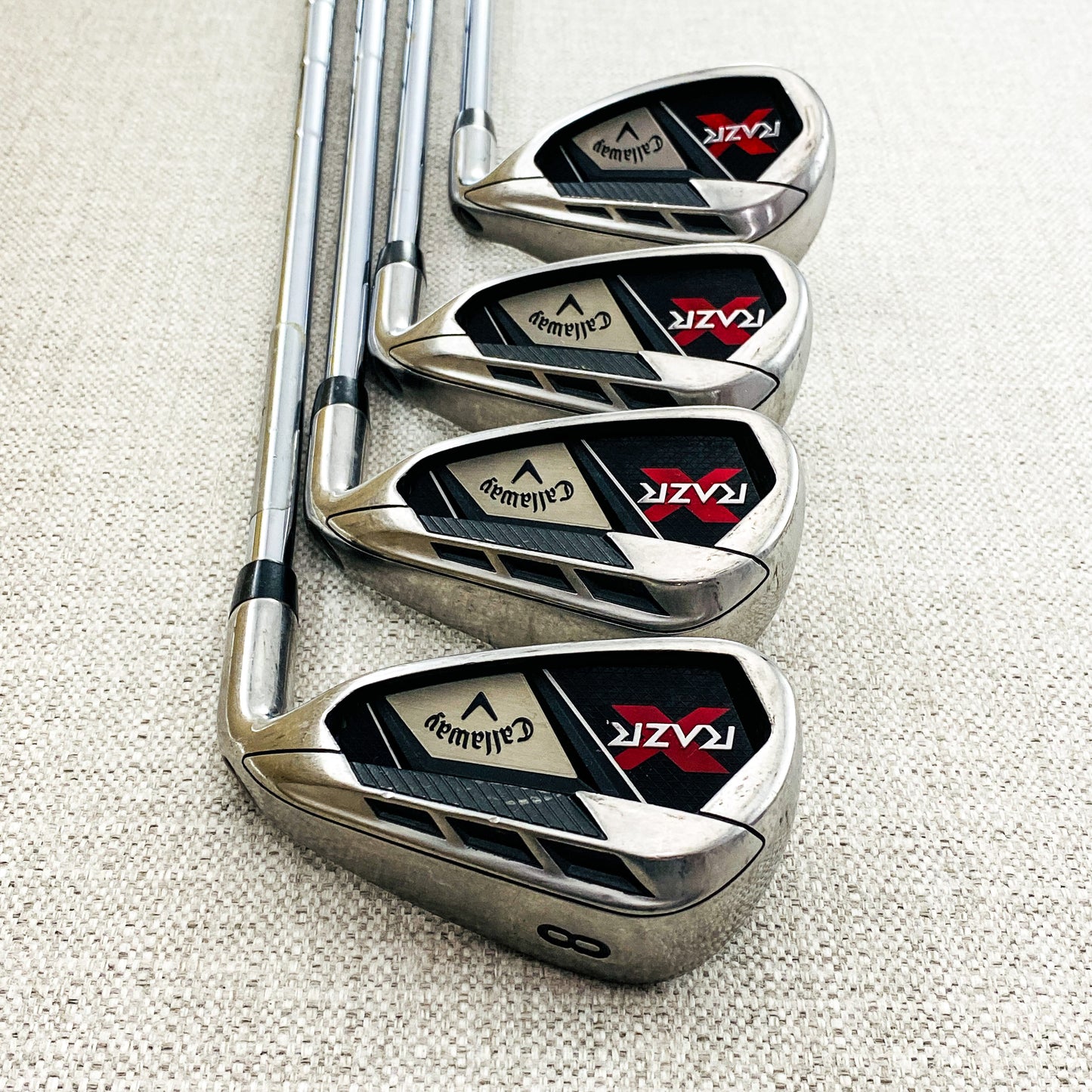 Callaway RAZR X Single Iron. Sold Separately. Uniflex Steel - Very Good Condition # 11976