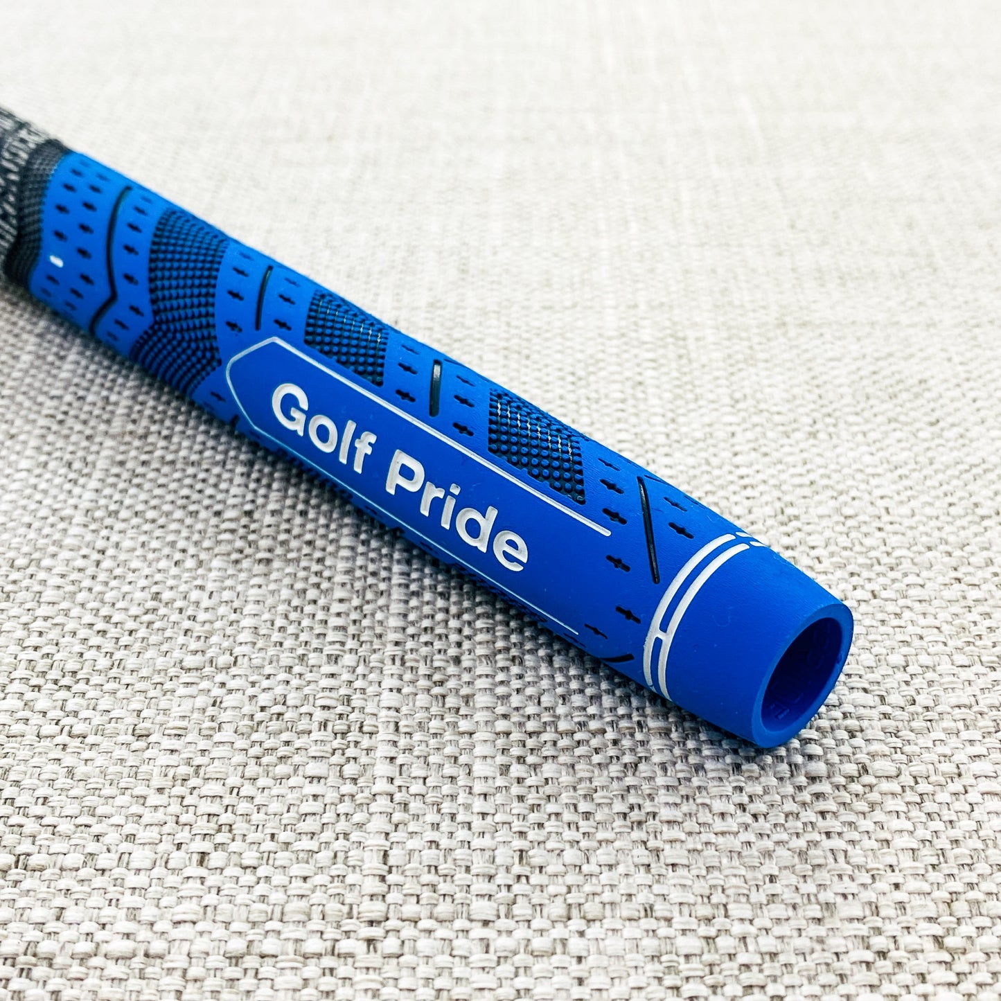 Golf Pride MCC +4 swing grip. Choice of size. Blue/Black - Price includes fitment.