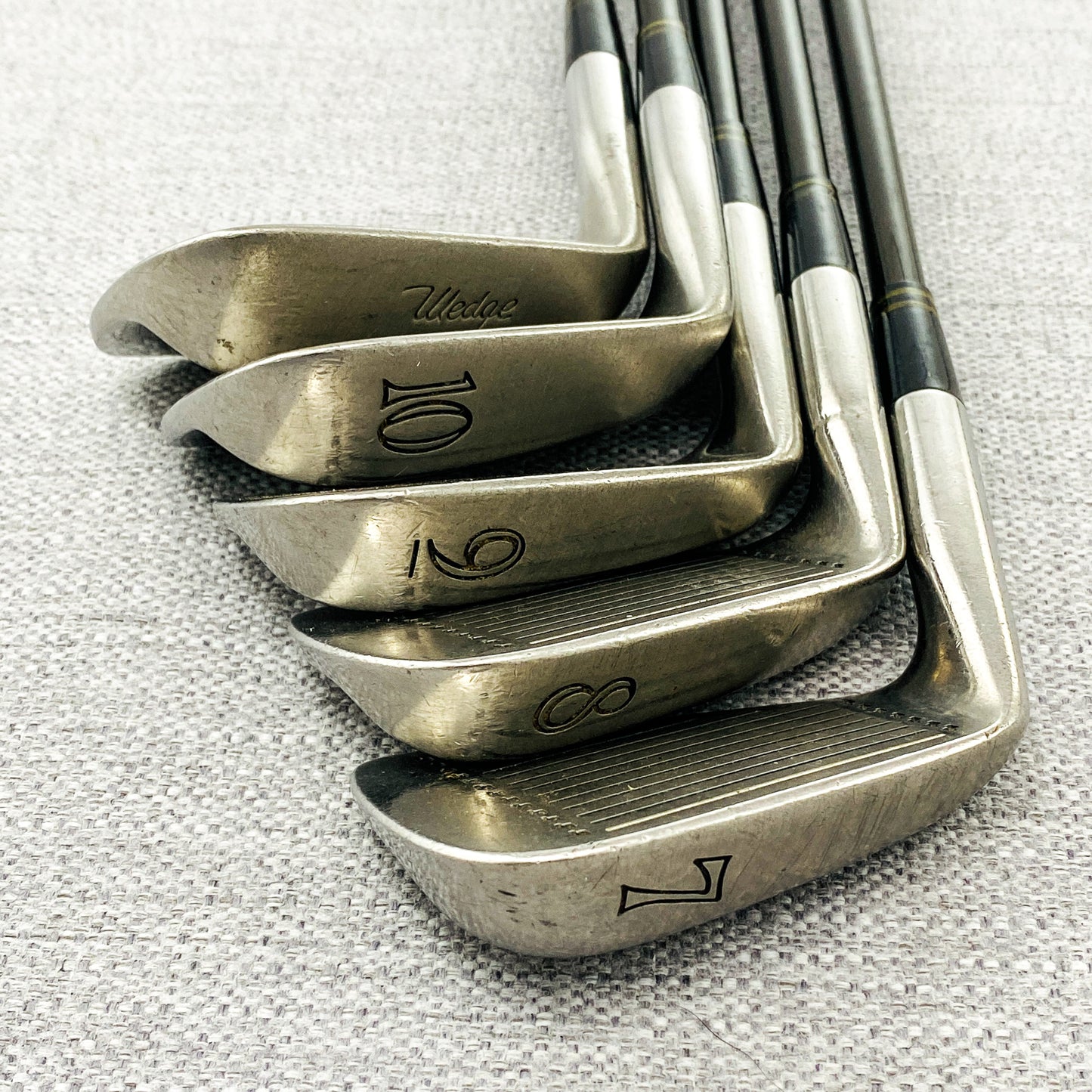 PowerBilt Master Iron Set (3-10+Wedge) Regular Flex Graphite - Good Condition # T867