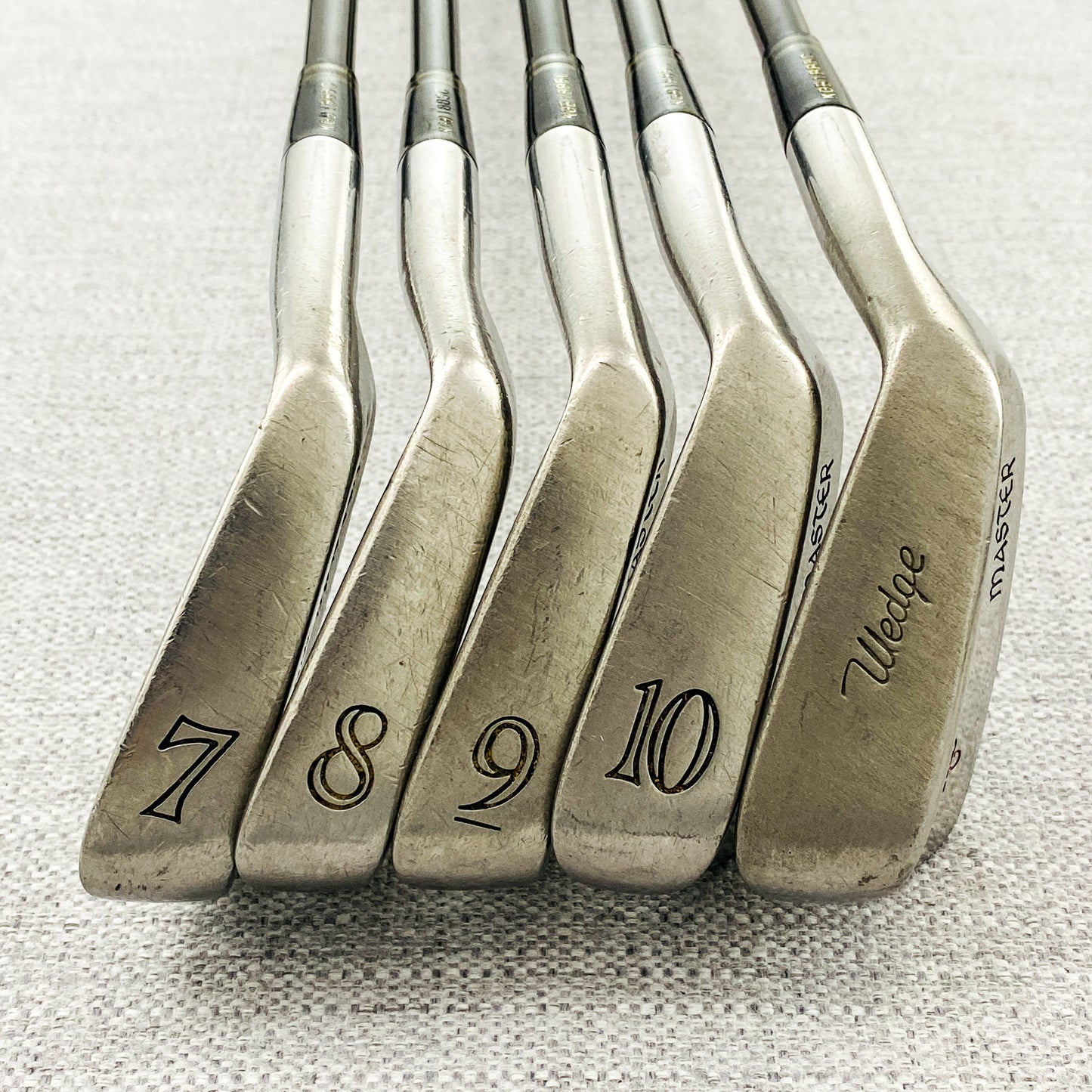 PowerBilt Master Iron Set (3-10+Wedge) Regular Flex Graphite - Good Condition # T867