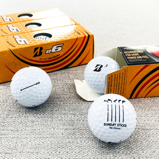 Bridgestone E6 Golf Balls (White) 2 Dozen - Brand New