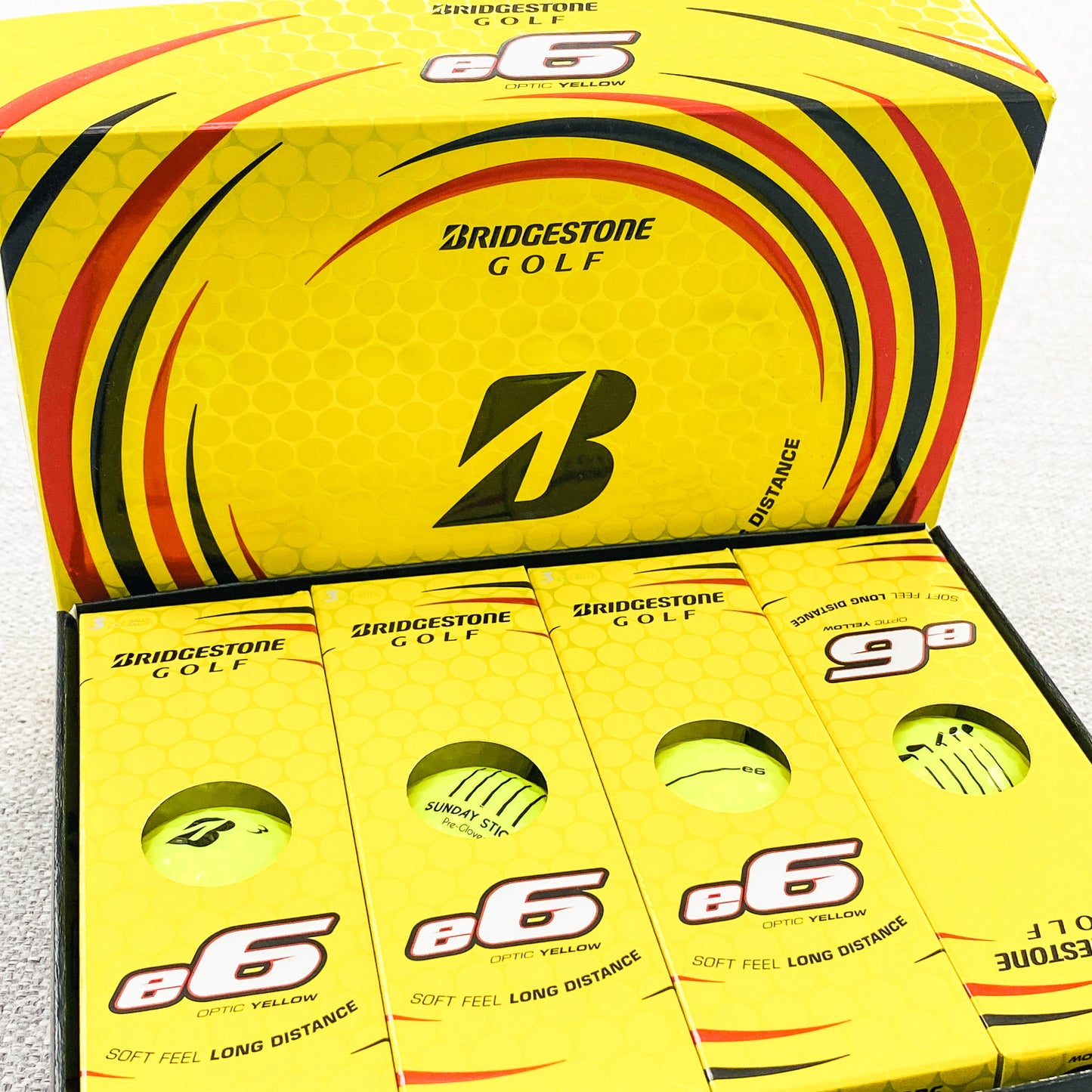 Bridgestone E6 Golf Balls (Yellow) 2 Dozen - Brand New