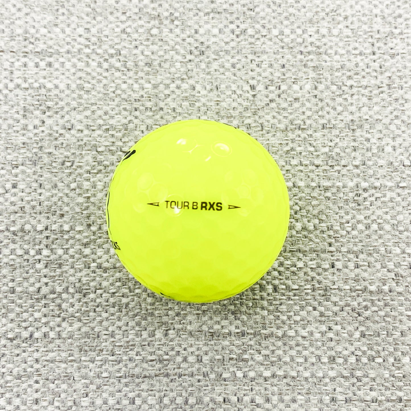 2022 Bridgestone Tour B-RXS (yellow) - 2 x dozen, brand new. Sunday Sticks logo.