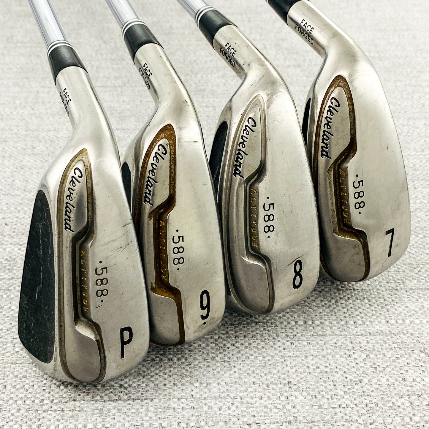 Cleveland 588 Altitude Left Hand Single Iron. Sold Separately. Regular Flex Steel - Good Condition # 13109