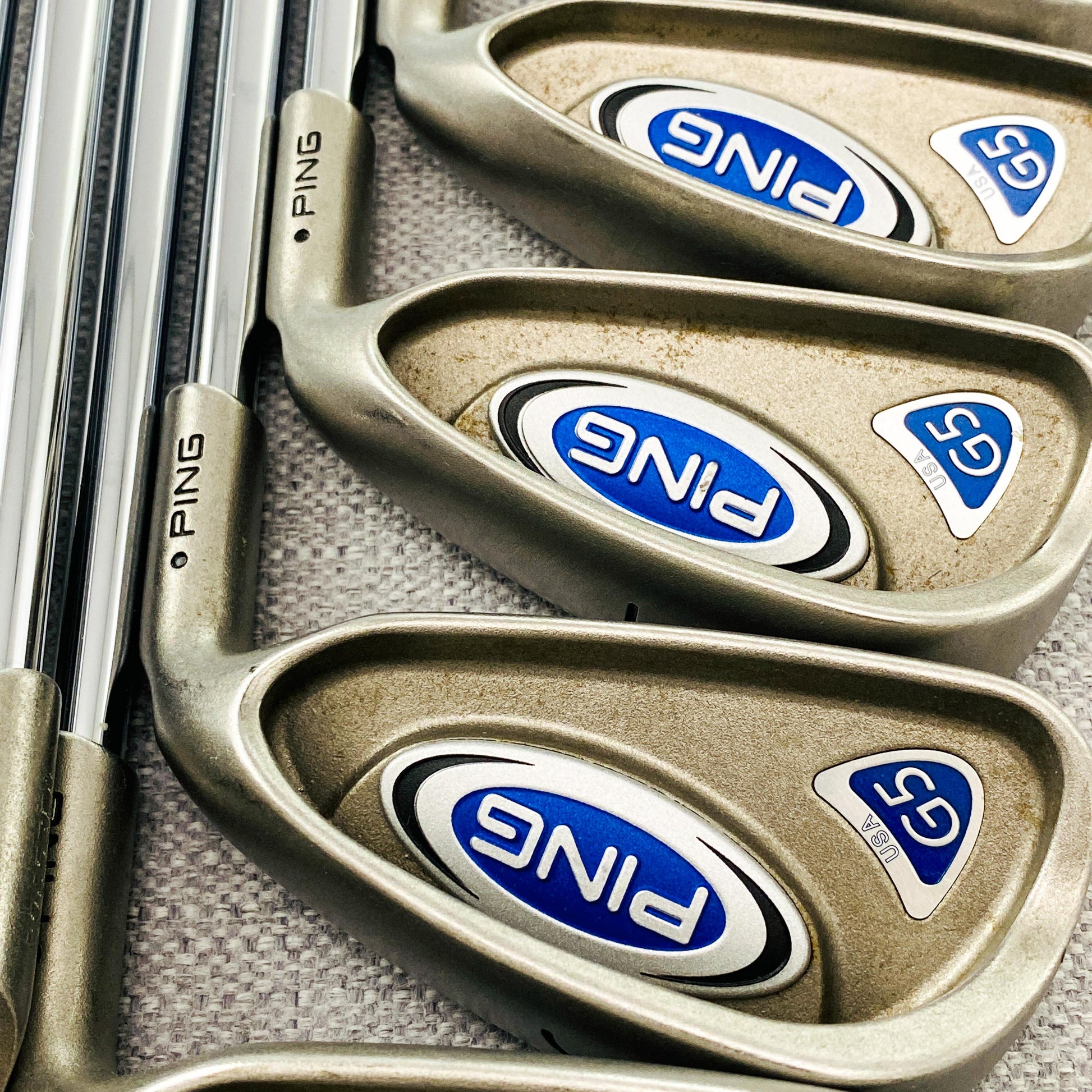 Ping Eye 2 Plus + BeCu Lob Wedge, Beryllium Copper Black Dot Striker R Flex L LW Ping Eye 2 Plus + BeCu Lob Wedge, Beryllium Copper Black Dot Striker R Flex L LW